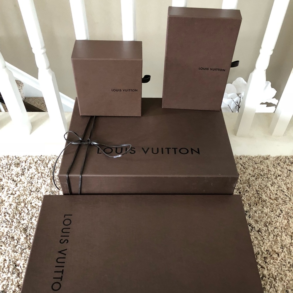 Set of 4 original Louis Vuitton boxes